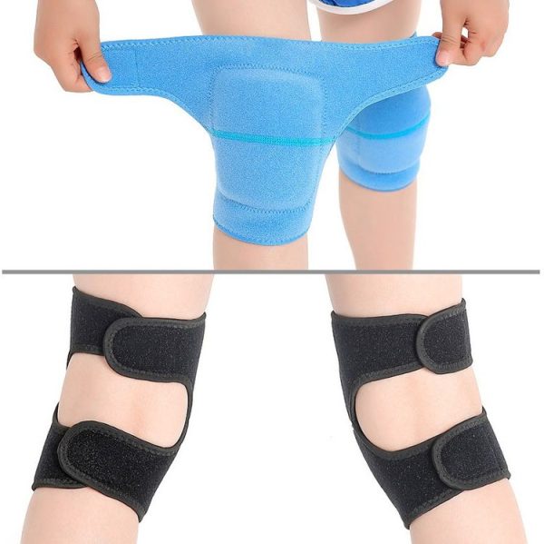Children Sponge Thickened Knee Pads Sports Dancing Anti-Fall Protective Gear, Specification: M (Rose Red) - Image 5