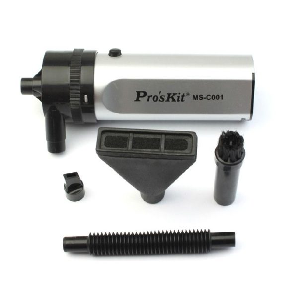 ProsKit MS-C001 Mini Vacuum Cleaner Mobile Computer Keyboard Dust Collector Cleaning Tool (Black) - Image 2