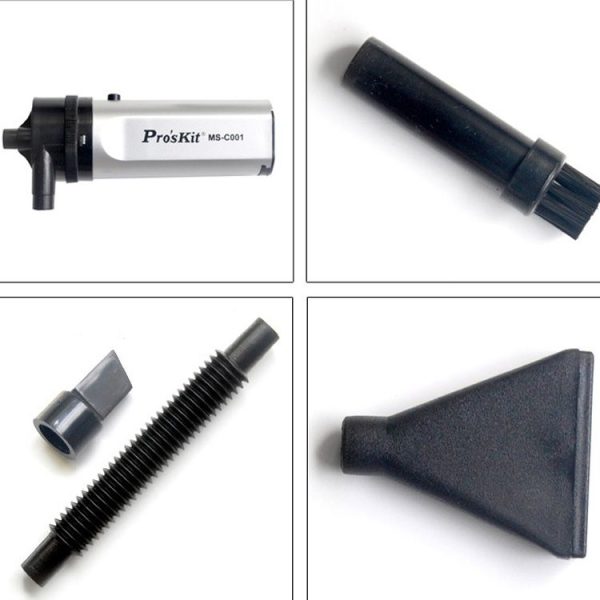 ProsKit MS-C001 Mini Vacuum Cleaner Mobile Computer Keyboard Dust Collector Cleaning Tool (Black) - Image 3
