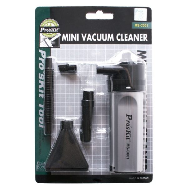 ProsKit MS-C001 Mini Vacuum Cleaner Mobile Computer Keyboard Dust Collector Cleaning Tool (Black) - Image 5