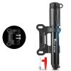 West Biking Bicycle High Pressure Pump Mini Portable Basketball Inflator With Hose (Black) - Image 2