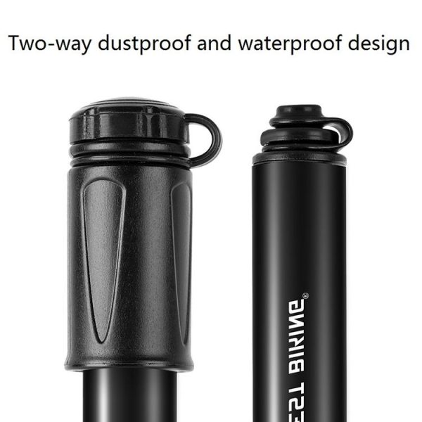 West Biking Bicycle High Pressure Pump Mini Portable Basketball Inflator With Hose (Black) - Image 4