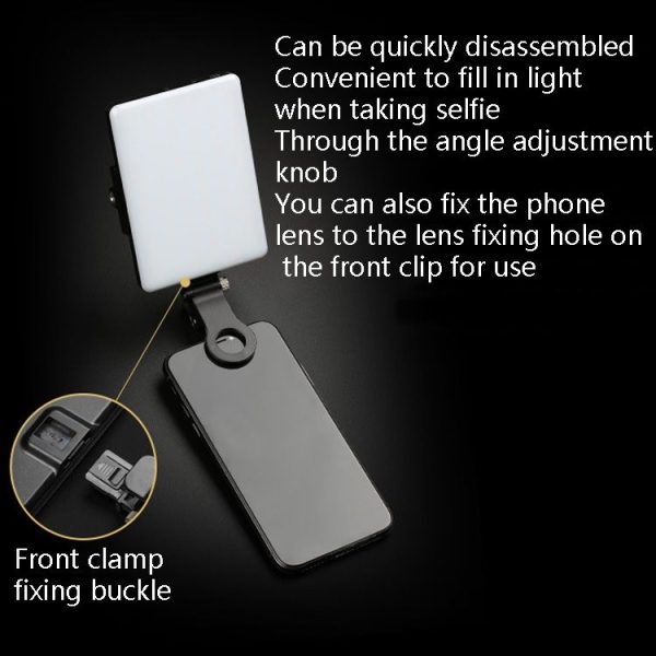 FB-SL-60AI Computer Fill Light Mini Selfie Mobile Phone Fill Light LED Live Video Conference Fill Light - Image 4