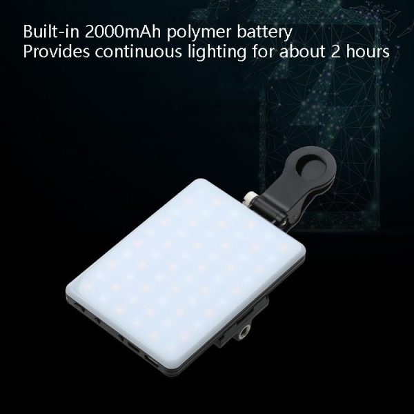 FB-SL-60AI Computer Fill Light Mini Selfie Mobile Phone Fill Light LED Live Video Conference Fill Light - Image 8