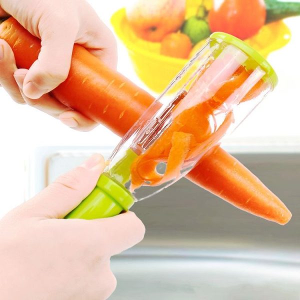Storage Type Peeling Knife With Storage Box Planer Peeling Knife Household Fruit Multifunctional Peeler - Image 4