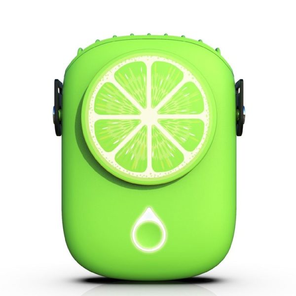 LY-ZYF02 Mini Hanging Neck Fan Portable Outdoor Handheld Fan (Green)