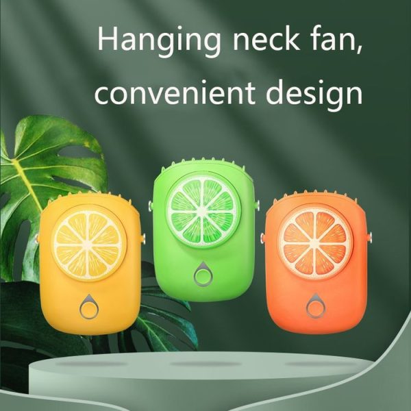 LY-ZYF02 Mini Hanging Neck Fan Portable Outdoor Handheld Fan (Green) - Image 2