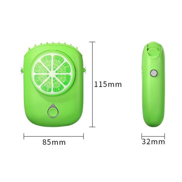 LY-ZYF02 Mini Hanging Neck Fan Portable Outdoor Handheld Fan (Green) - Image 3