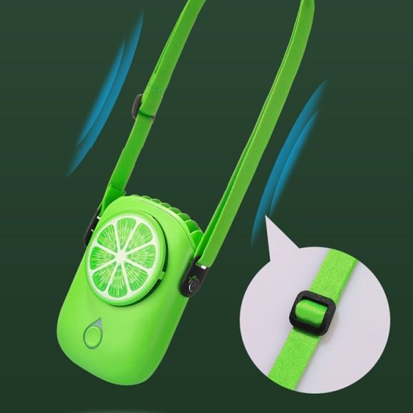 LY-ZYF02 Mini Hanging Neck Fan Portable Outdoor Handheld Fan (Green) - Image 6