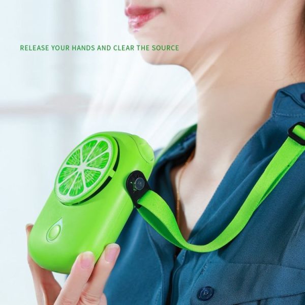 LY-ZYF02 Mini Hanging Neck Fan Portable Outdoor Handheld Fan (Green) - Image 8