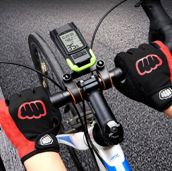 WEST BIKING 3 In 1 Wireless Bicycle Speedometer With Horn & Front Light Upgraded Version (Red) - Image 12