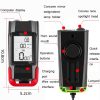 WEST BIKING 3 In 1 Wireless Bicycle Speedometer With Horn & Front Light Upgraded Version (Red) - Image 4