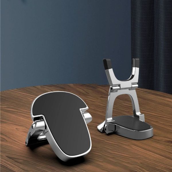XSZJ-01 2 PCS Mini Notebook Holder Portable Foldable Metal Heat Dissipation Computer Stand (Silver) - Image 2