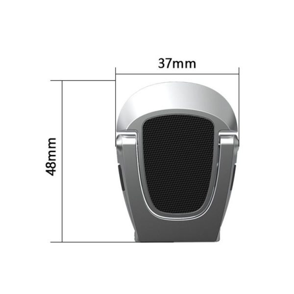XSZJ-01 2 PCS Mini Notebook Holder Portable Foldable Metal Heat Dissipation Computer Stand (Silver) - Image 4
