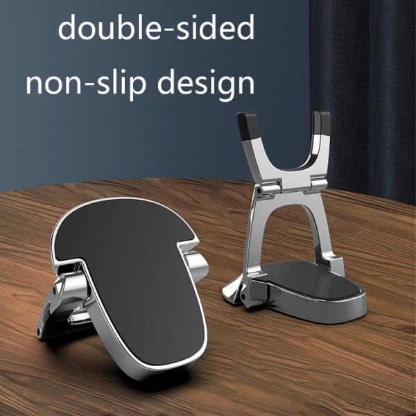 XSZJ-01 2 PCS Mini Notebook Holder Portable Foldable Metal Heat Dissipation Computer Stand (Silver) - Image 7
