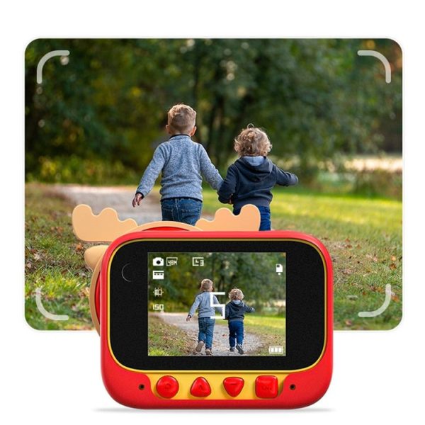 4800W Pixel Front And Rear Dual-Camera High-Definition Children Mini Digital Camera (Red) - Image 3