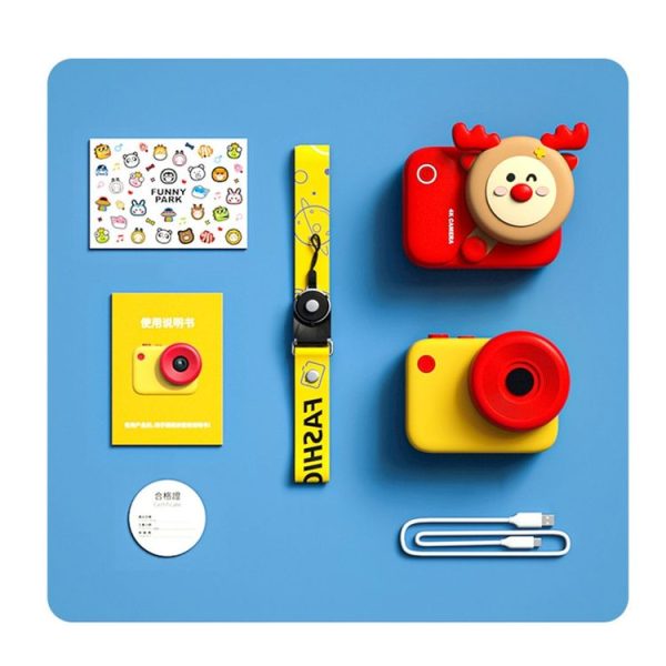 4800W Pixel Front And Rear Dual-Camera High-Definition Children Mini Digital Camera (Red) - Image 8