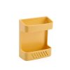 Wall-Mounted Remote Control Storage Box Household Multi-Function Rack (Yellow)