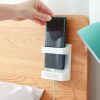 Wall-Mounted Remote Control Storage Box Household Multi-Function Rack (Yellow) - Image 5