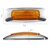 2 PCS 12 / 24V 8 LEDs Explosion Lightning Plating Edge Light Side Tail Light (Red) - Image 3