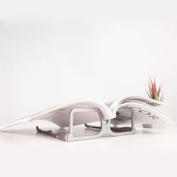 Glasses Folding Aluminum Alloy Heat Dissipation Base Desktop Portable Computer Stand (Space Gray) - Image 14