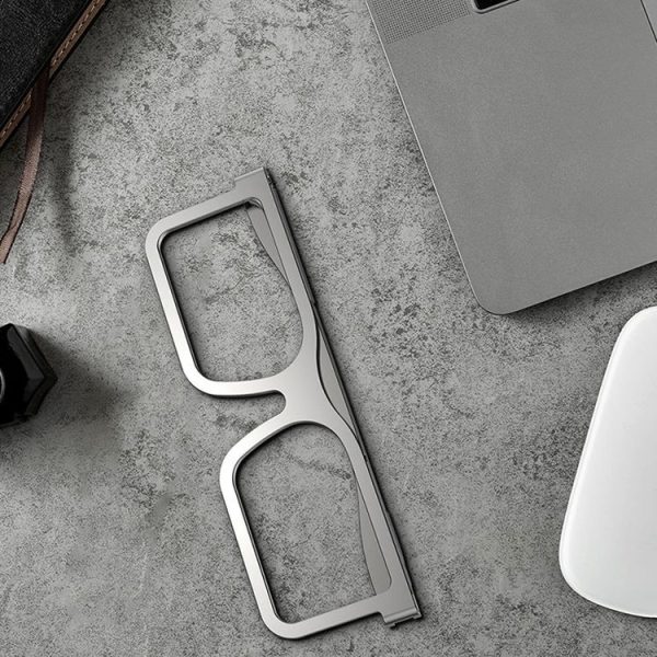Glasses Folding Aluminum Alloy Heat Dissipation Base Desktop Portable Computer Stand (Space Gray) - Image 15