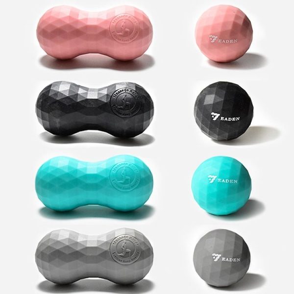 Eaden Fascia Ball Foot Massage Ball Relax Muscle Fitness Yoga Cervical Spine Rehabilitation Ball, Specification: Single Ball (Black) - Image 2