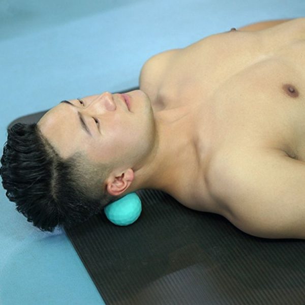 Eaden Fascia Ball Foot Massage Ball Relax Muscle Fitness Yoga Cervical Spine Rehabilitation Ball, Specification: Single Ball (Black) - Image 4
