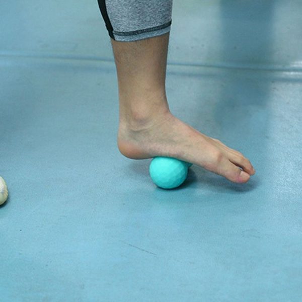 Eaden Fascia Ball Foot Massage Ball Relax Muscle Fitness Yoga Cervical Spine Rehabilitation Ball, Specification: Single Ball (Black) - Image 7