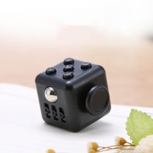 3 PCS Decompression Cube Toy Adult Decompression Dice, Colour: All Black