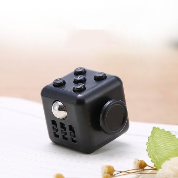 3 PCS Decompression Cube Toy Adult Decompression Dice, Colour: All Black