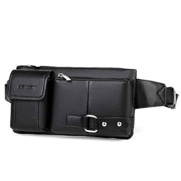 WEIXIER 8115 Men Outdoor Sports Bag Multi-Function Chest Bag Casual Waist Bag (Black)