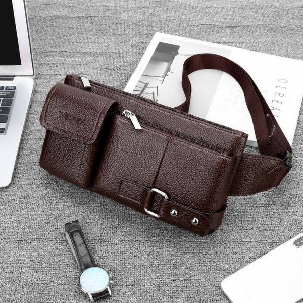 WEIXIER 8115 Men Outdoor Sports Bag Multi-Function Chest Bag Casual Waist Bag (Black) - Image 11