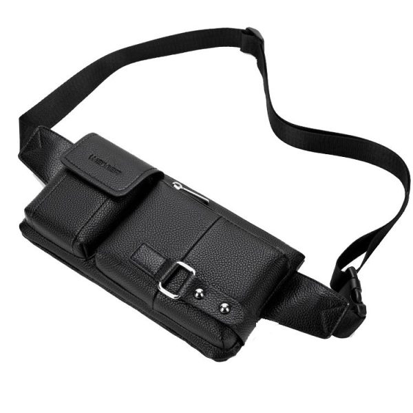 WEIXIER 8115 Men Outdoor Sports Bag Multi-Function Chest Bag Casual Waist Bag (Black) - Image 3