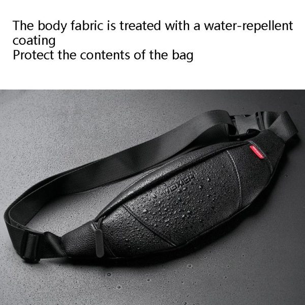 WEIXIER 9560 Men One-shoulder Casual Messenger Bag Small Chest Bag Waist Bag (Brown) - Image 5