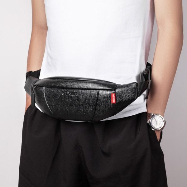 WEIXIER 9560 Men One-shoulder Casual Messenger Bag Small Chest Bag Waist Bag (Brown) - Image 8