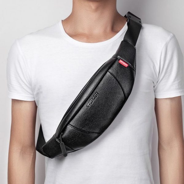WEIXIER 9560 Men One-shoulder Casual Messenger Bag Small Chest Bag Waist Bag (Brown) - Image 9