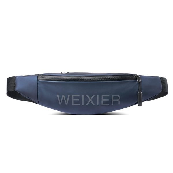 WEIXIER 9546 Men Outdoor Sports Waist Bag Fitness Running Multifunctional Reflective Personal Phone Pocket (Dark Blue)