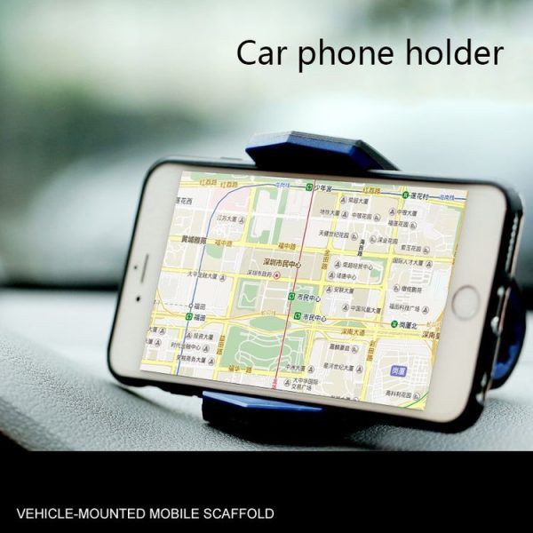 Lazy Car Desktop Phone Holder Alligator Mouth Clip Holder (Black Red) - Image 5