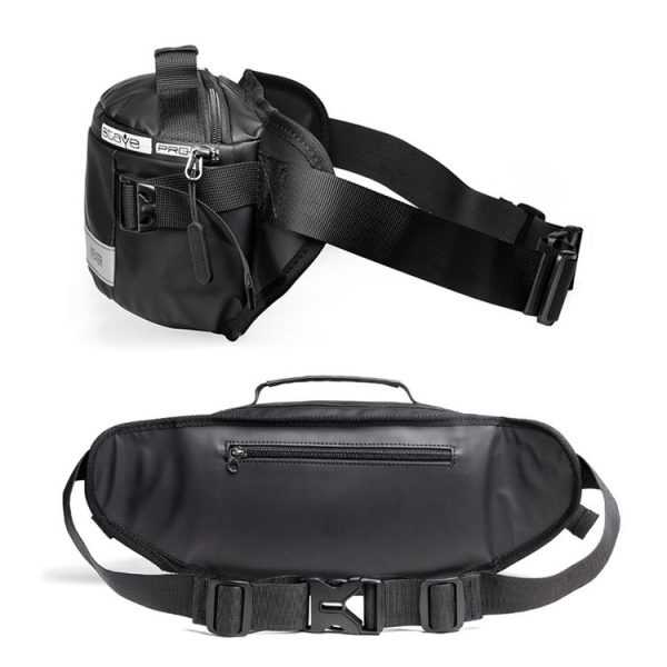 WEIXIER 9543 Multifunctional Large-Capacity Anti-Splashing Business Cash Bag Wear-Resistant Outdoor Sports Waist Bag (Black) - Image 3