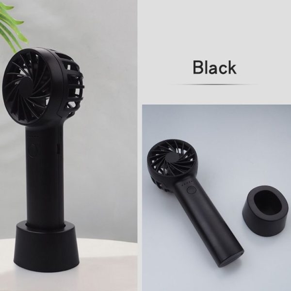 M2 Hand-Held Aromatherapy Fan 5 Gear High Wind Power (Black) - Image 2