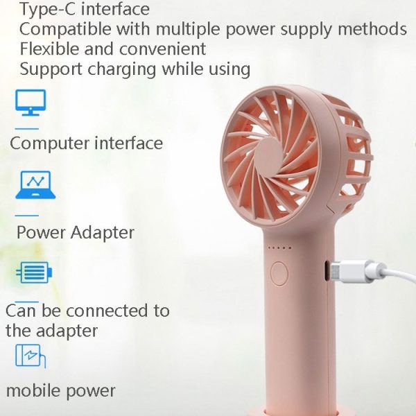 M2 Hand-Held Aromatherapy Fan 5 Gear High Wind Power (Black) - Image 7