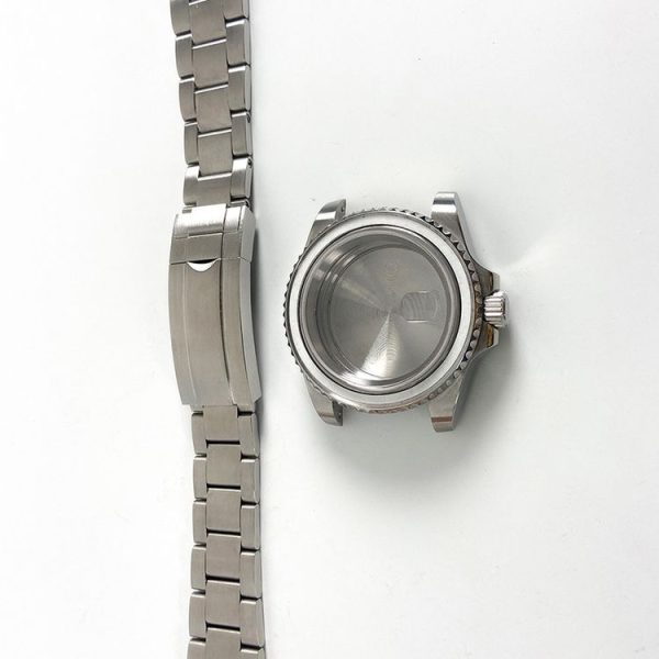 ETA2836 / Pearl 3804 Movement 867 GMT Watch Accessories 40MM Stainless Steel Case (Black Blue) - Image 3