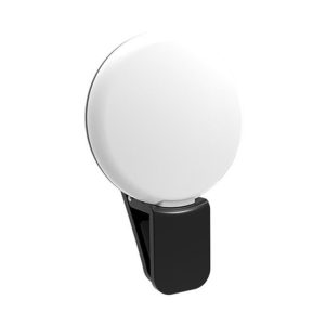 2 PCS Mobile Phone Fill Light Camera Photo LED Selfie Light (Black)