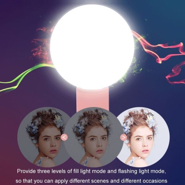 2 PCS Mobile Phone Fill Light Camera Photo LED Selfie Light (Black) - Image 6