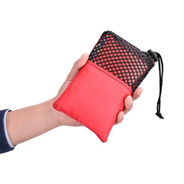 Outdoor Travel Small Cushion Folding Thickening Portable Single Wild Park Picnic Mat Beach Moisture-Proof Mat (Crimson) - Image 7