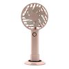 Y6 Hand-Held Small Fan Usb Rechargeable Desktop Portable Electric Fan (Pink)