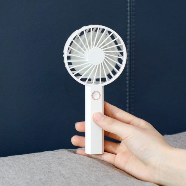 Y6 Hand-Held Small Fan Usb Rechargeable Desktop Portable Electric Fan (Pink) - Image 10