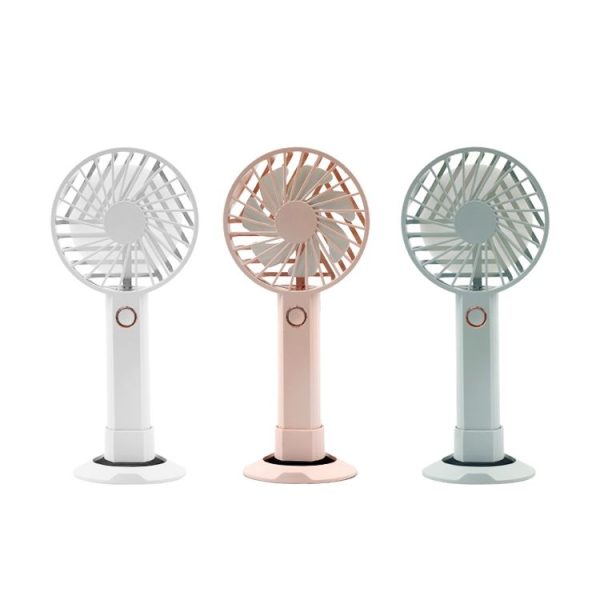 Y6 Hand-Held Small Fan Usb Rechargeable Desktop Portable Electric Fan (Pink) - Image 2