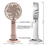 Y6 Hand-Held Small Fan Usb Rechargeable Desktop Portable Electric Fan (Pink) - Image 3